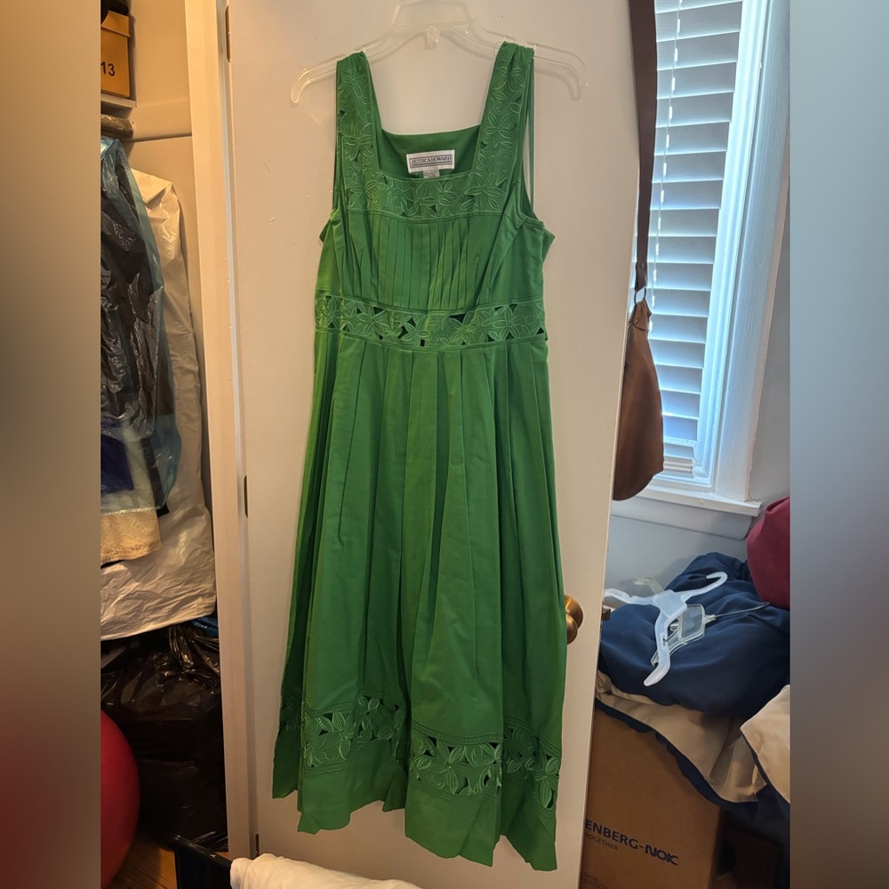Green Jessica Howard midi dress, sz 14